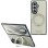 Guess Magnetic Ring Stand Grained Classic Logo MagSafe case for Samsung Galaxy Z Fold 8 Ultra - beige
