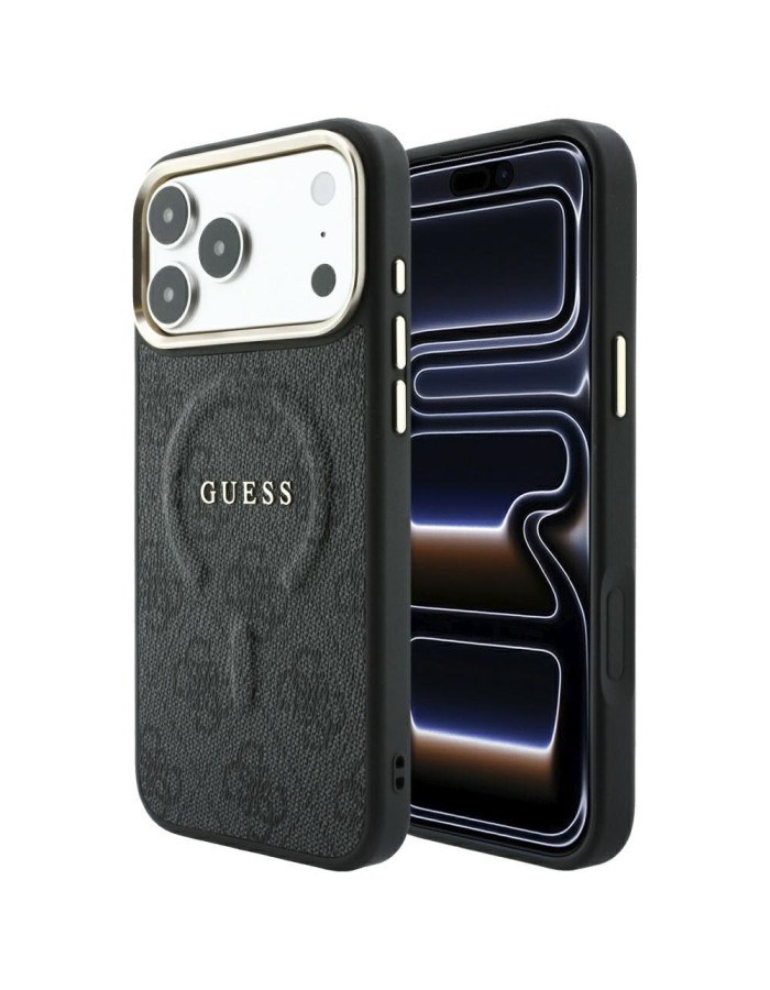 Guess Embossed 4G Classic MagSafe Case for iPhone 17 Pro Max / 18 Pro Max - Black Guess Embossed 4G Classic MagSafe Case for iPhone 17 Pro Max / 18 Pro Max - Black