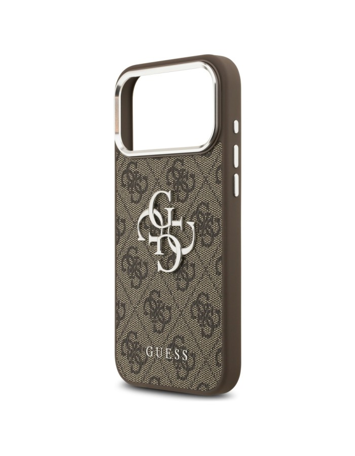 Guess 4G Big 4G Classic Logo Case for iPhone 17 Pro Max Brown - Silver Guess 4G Big 4G Classic Logo Case for iPhone 17 Pro Max Brown - Silver