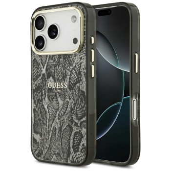 Guess Python Pattern MagSafe Case for iPhone 17 Pro - Black Guess Python Pattern MagSafe Case for iPhone 17 Pro - Black