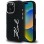 Karl Lagerfeld FW Jeans Signature Logo iPhone 16 Pro Max Case - Black