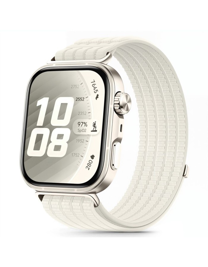 Tech-Protect Nylon Strap for Huawei Watch Fit 3 / 4 / 4 Pro / 5 / 5 Pro - White