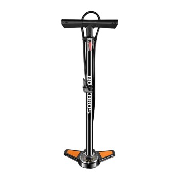 Rockbros GP6532B Floor Pump with Pressure Gauge - Black and Orange Rockbros GP6532B Floor Pump with Pressure Gauge - Black and Orange