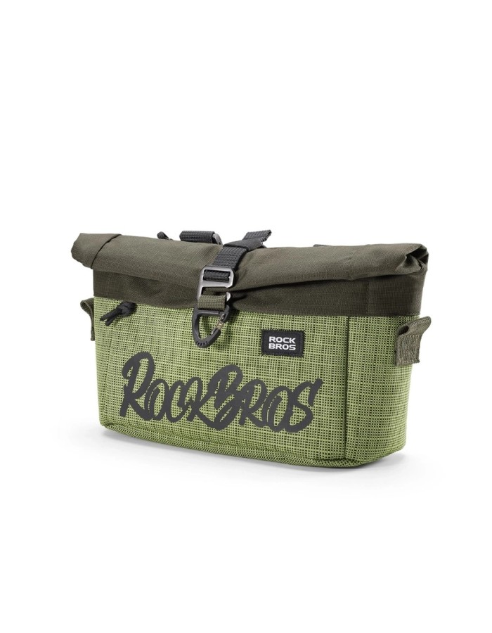 Rockbros W020-1 Foldable Handlebar Bicycle Bag - Green