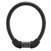 Rockbros RKS870-BK bicycle lock with code, steel cable, 85 cm - black