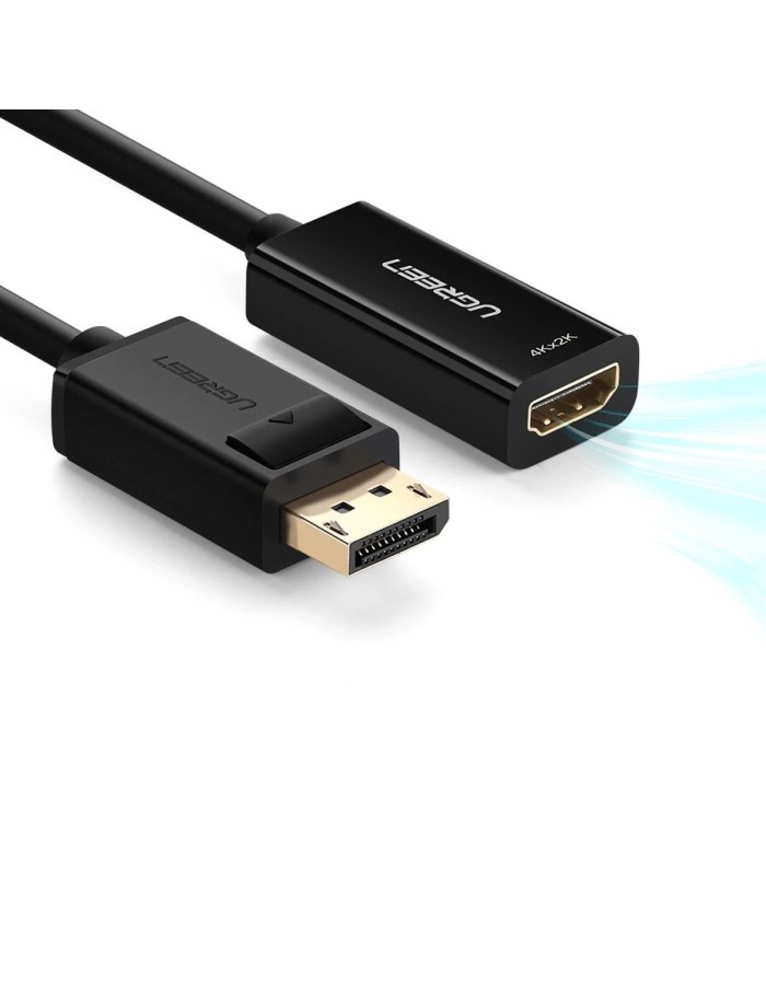 Ugreen Cable Cable from DisplayPort (Male) to HDMI (Female) (Unidirectional) 1080P 60Hz 12bit Black (40362)