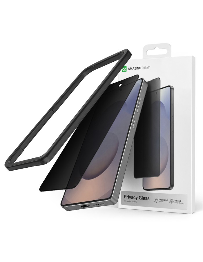 AmazingThing TITAN Vision 7 Matte Privacy Tempered Glass for Samsung S26 Ultra