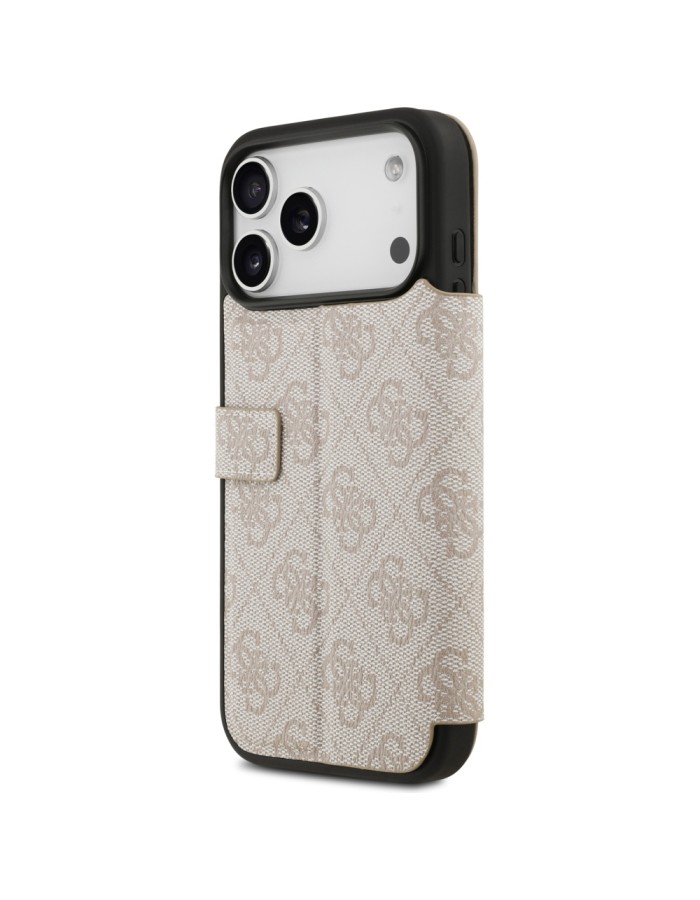 Guess Book 4G Metal Logo Case for iPhone 17 Pro Max - Pink