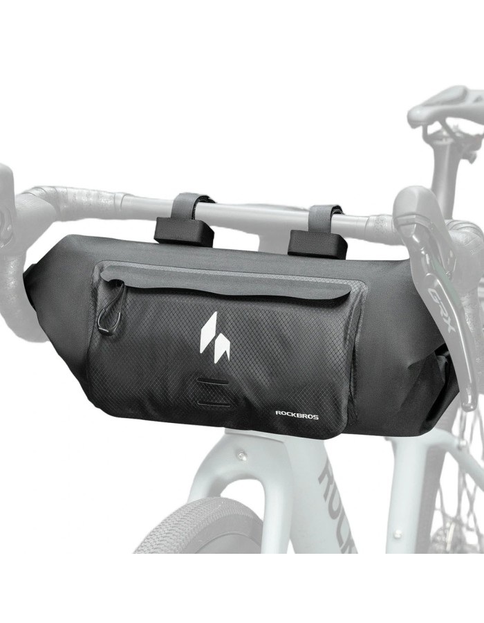 Rockbros AS-154 Waterproof Handlebar Bicycle Bag 8L - Black