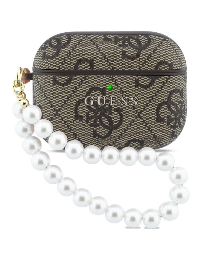 Guess 4G Pearl Strap case for AirPods Pro 3 - brown