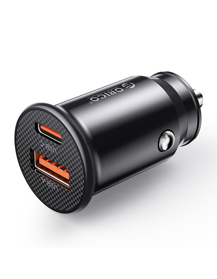 Orico PowerMini 30W USB-C + USB-A Car Charger - Black