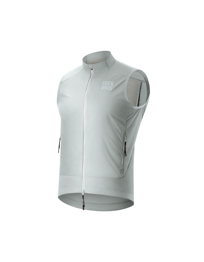 Rockbros YDMJ003 Windproof Vest Spring/Autumn Size XS - White/Gray Rockbros YDMJ003 Windproof Vest Spring/Autumn Size XS - White/Gray
