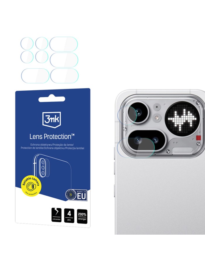 Hybrid Glass for Camera Lens 3mk Lens Protection for Nothing Phone (4a) Pro