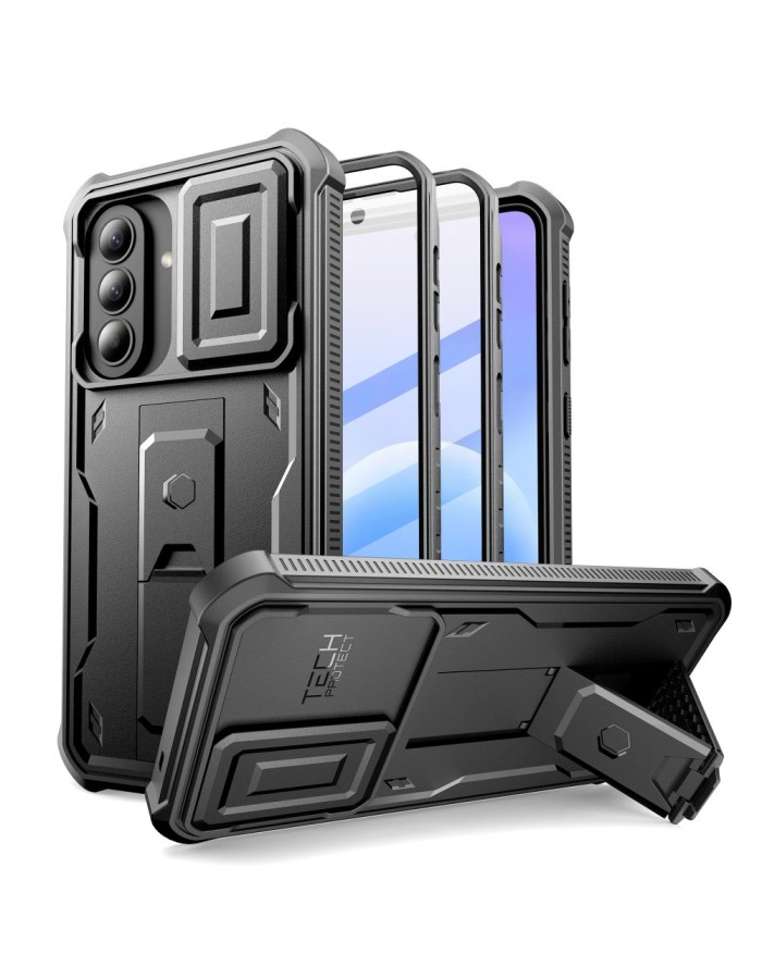 Tech-Protect Kevlar Cam+ 2-Set Case for Samsung Galaxy A57 5G - Black Tech-Protect Kevlar Cam+ 2-Set Case for Samsung Galaxy A57 5G - Black