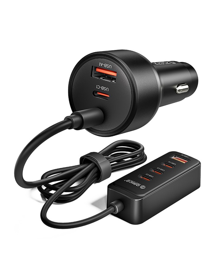 Orico ChargeClip 108W Car Charger 2x USB-A + 4x USB-C with Clip - Black