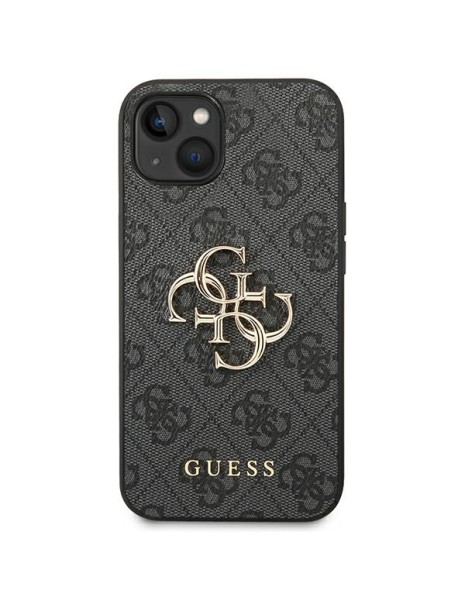 Guess 4G Big Metal Logo iPhone 14 Case - Gray