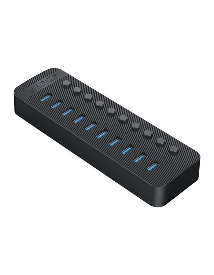 Orico CT2U3-10AB 10x USB-A 3.0 Hub with Switches - Black