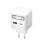 Cuktech AD653W 67W GaN 2x USB-C + USB-A Wall Charger with 70cm Retractable USB-C Cable - White