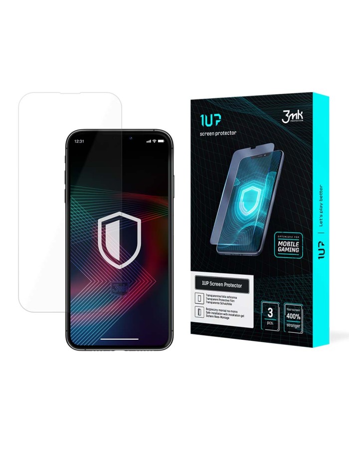 Screen protector for iPhone 14 Pro Max / 14 Plus for the 3mk 1UP gaming screen Screen protector for iPhone 14 Pro Max / 14 Plus for the 3mk 1UP gaming screen