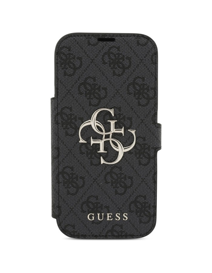 Guess Book 4G Metal Logo Case for iPhone 17 Pro - Black