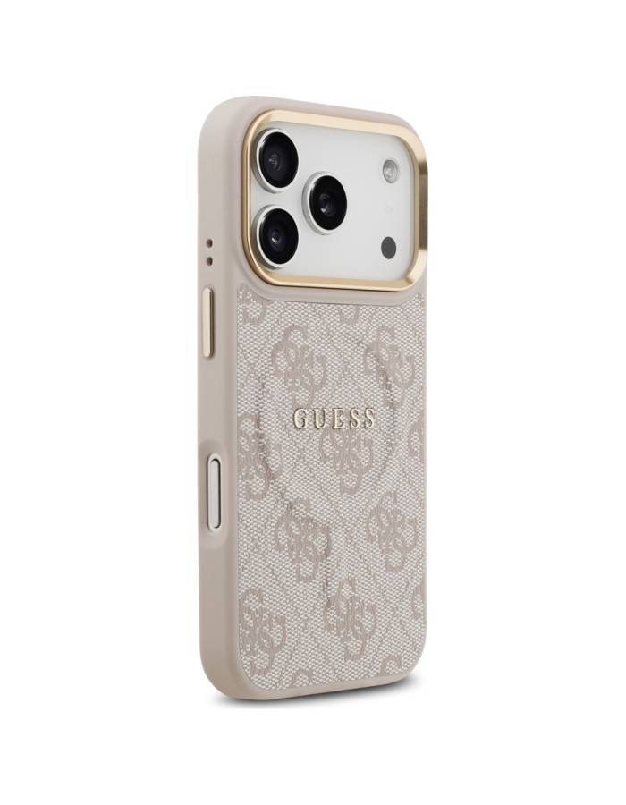 Guess 4G PU Classic Logo MagSafe Case for iPhone 17 Pro - Pink