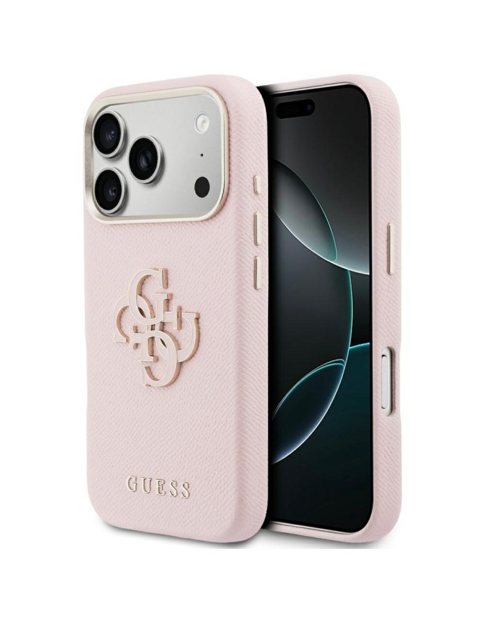 Guess FW Resin Logo Case for iPhone 17 Pro - Pink Guess FW Resin Logo Case for iPhone 17 Pro - Pink