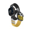 Set of 2 AmazingThing Blend Band straps for Apple Watch 45 / 46 / 49 mm - yellow-black / black Set of 2 AmazingThing Blend Band straps for Apple Watch 45 / 46 / 49 mm - yellow-black / black