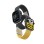 Set of 2 AmazingThing Blend Band straps for Apple Watch 45 / 46 / 49 mm - yellow-black / black