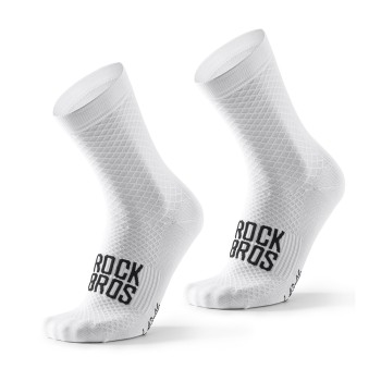 Rockbros 49210016001 ROAD TO SKY Cycling Socks 39-42 cm - White