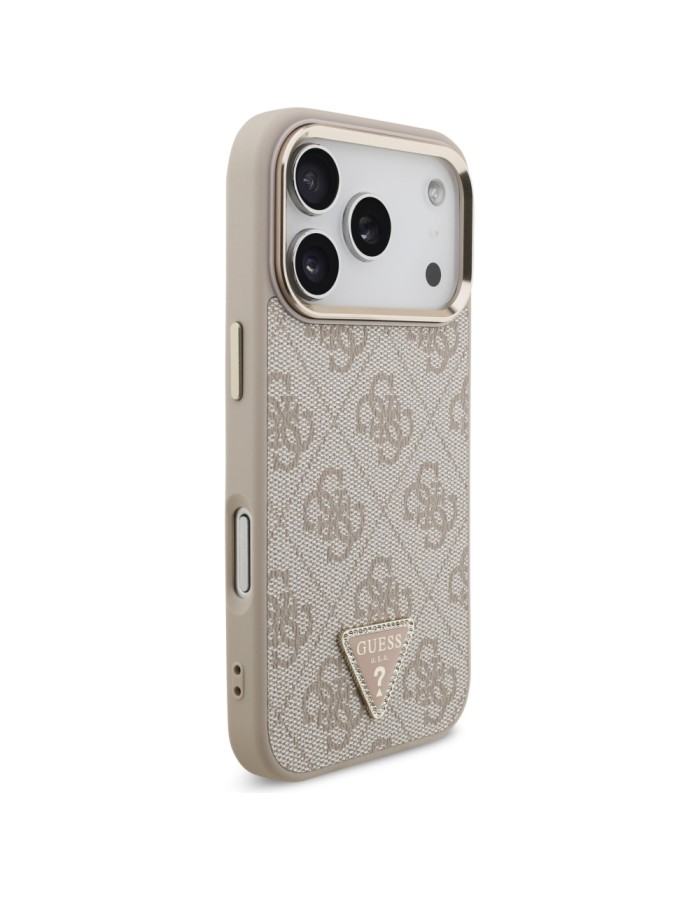 Guess 4G Triangle Logo MagSafe Case for iPhone 17 Pro - Rose Gold Guess 4G Triangle Logo MagSafe Case for iPhone 17 Pro - Rose Gold