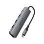 Acefast J16 USB Hub USB-C 5-in-1 HDMI 4K 60Hz PD90W Docking Station - Gray