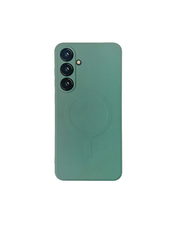 Wozinsky Liquid Silicone Case MagSafe for Samsung Galaxy S24 FE - Green