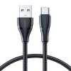 Joyroom Surpass Series A11 USB-A / USB-C 3A Cable 1.2 m - Black Joyroom Surpass Series A11 USB-A / USB-C 3A Cable 1.2 m - Black