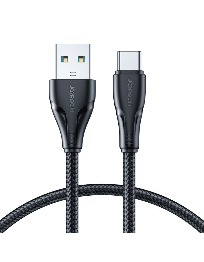 Joyroom Surpass Series A11 USB-A / USB-C 3A Cable 1.2 m - Black Joyroom Surpass Series A11 USB-A / USB-C 3A Cable 1.2 m - Black