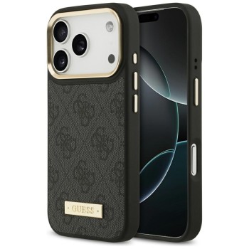 Guess 4G Logo Plate MagSafe Case for iPhone 17 Pro - Black Guess 4G Logo Plate MagSafe Case for iPhone 17 Pro - Black