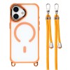 iPhone 17 Case with Adjustable Crossbody Lanyard and MagSafe Compatible Camera Frame as a Stand - Orange iPhone 17 Case with Adjustable Crossbody Lanyard and MagSafe Compatible Camera Frame as a Stand - Orange