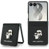 Karl Lagerfeld Karl&Choupette Saffiano Pins Case for Samsung Galaxy Z Flip 8 - Black Karl Lagerfeld Karl&Choupette Saffiano Pins Case for Samsung Galaxy Z Flip 8 - Black