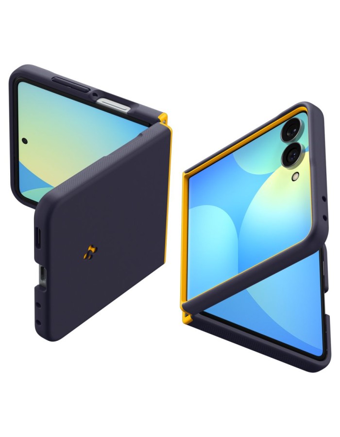 Spigen Nano Pop MagSafe Case for Samsung Galaxy Z Flip 8 - Navy Blue and Yellow Spigen Nano Pop MagSafe Case for Samsung Galaxy Z Flip 8 - Navy Blue and Yellow