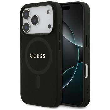 Guess Saffiano Classic Logo MagSafe Case for iPhone 17 Pro - Black Guess Saffiano Classic Logo MagSafe Case for iPhone 17 Pro - Black