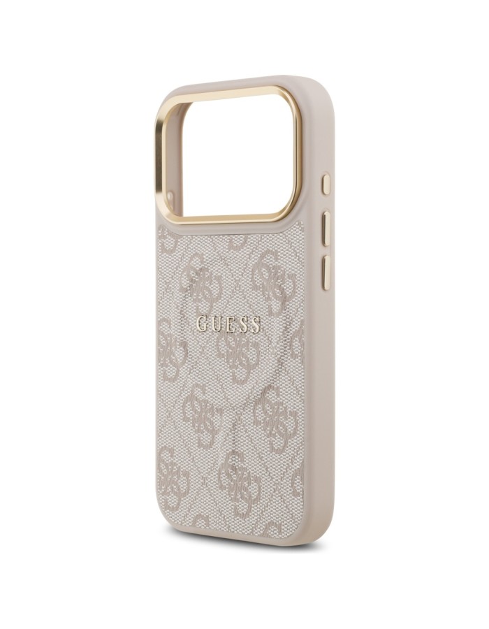 Guess 4G PU Classic Logo MagSafe Case for iPhone 17 Pro - Pink