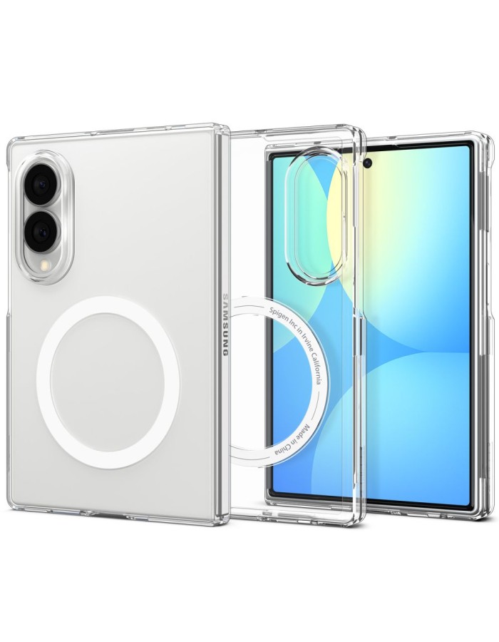 Spigen AirSkin MagFit MagSafe Case for Samsung Galaxy Z Fold 8 - Clear and White