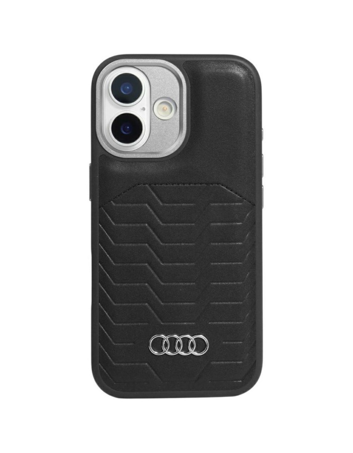 Audi GT Synthetic Leather MagSafe case for iPhone 17 - black Audi GT Synthetic Leather MagSafe case for iPhone 17 - black