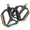 Rockbros C700 Reflective Aluminum Platform Bicycle Pedals - Black Rockbros C700 Reflective Aluminum Platform Bicycle Pedals - Black