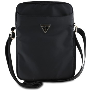 Guess Bag GUTB10NTMLBK 10" black/black Nylon Triangle Logo Guess Bag GUTB10NTMLBK 10" black/black Nylon Triangle Logo
