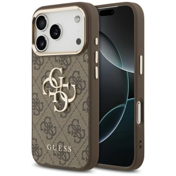 Guess 4G Big 4G Classic Logo Case for iPhone 17 Pro - Brown and Gold Guess 4G Big 4G Classic Logo Case for iPhone 17 Pro - Brown and Gold