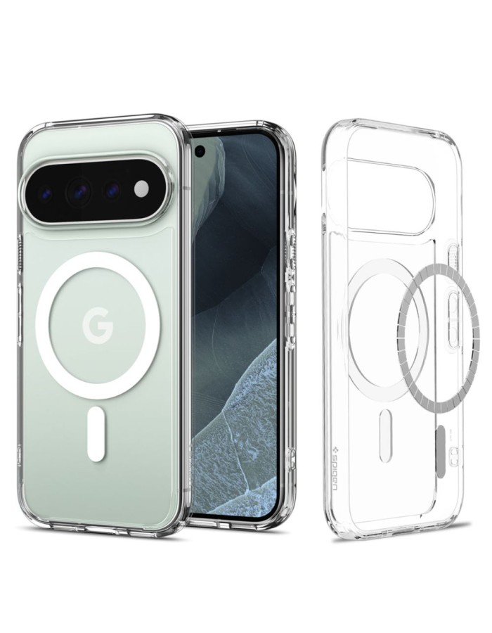 Spigen Ultra Hybrid Mag MagSafe Case for Google Pixel 11 Pro - Clear and White