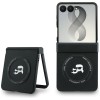 Karl Lagerfeld Karl&Choupette Pins MagSafe Case for Samsung Galaxy Z Flip 8 - Black Karl Lagerfeld Karl&Choupette Pins MagSafe Case for Samsung Galaxy Z Flip 8 - Black