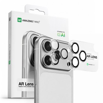 AmazingThing Lens Glass for iPhone 17 Pro / Pro Max with Black Aluminum Frame