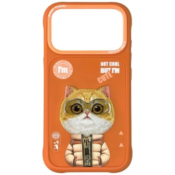 Nimmy Cool&Cute 2.0 Cat Case for iPhone 17 Pro Max - Orange Nimmy Cool&Cute 2.0 Cat Case for iPhone 17 Pro Max - Orange