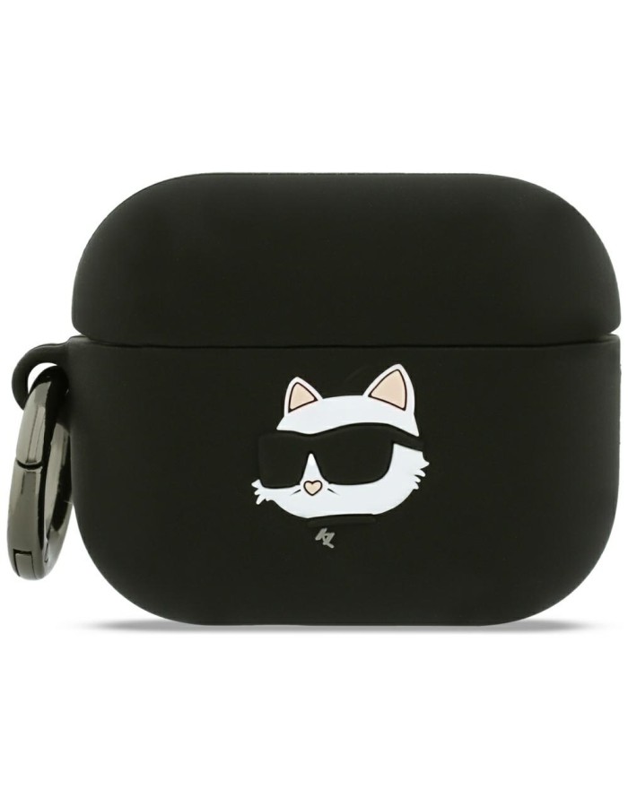 Karl Lagerfeld Silicone Choupette Head 3D Case for AirPods Pro 3 - Black Karl Lagerfeld Silicone Choupette Head 3D Case for AirPods Pro 3 - Black
